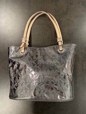 Grey Metalic Tote